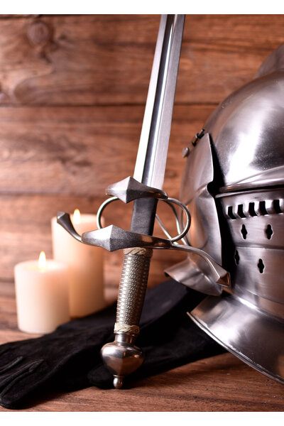 Side Sword with steel wire grip - Celtic Webmerchant