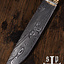 Viking Seax Roskilde, damas acier - Celtic Webmerchant