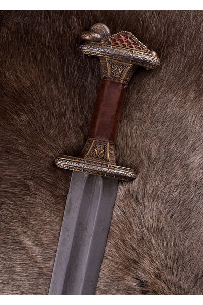 Espada Vendel Uppsala siglos VII-VIII, empuñadura de latón, damast - Celtic Webmerchant