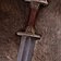 Deepeeka Espada Vendel Uppsala siglos VII-VIII, empuñadura de latón, damast - Celtic Webmerchant