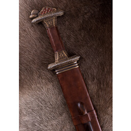 Vendel-sværd Uppsala fra 7. til 8. århundrede, messinghilt, damast - Celtic Webmerchant