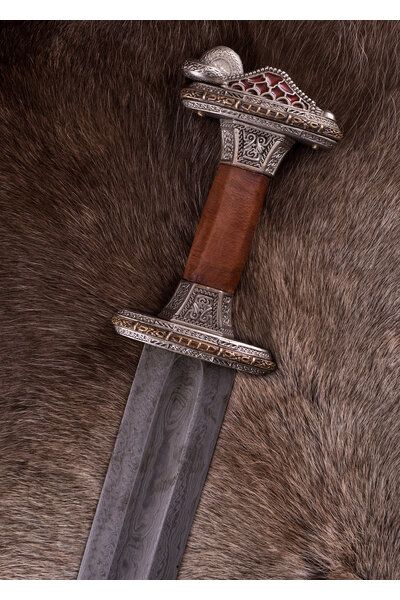 Vendel sword Uppsala 7th-8th century, tin-plated hilt, damast - Celtic Webmerchant
