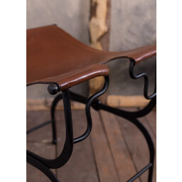 Silla plegable, cuero - Celtic Webmerchant