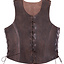 Leather torso armour with laces, brown - Celtic Webmerchant