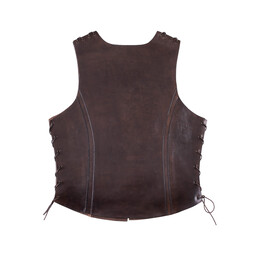 Leather torso armour with laces, brown - Celtic Webmerchant