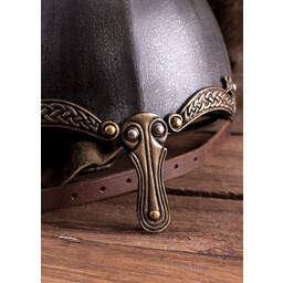 Viking Nasalhelm mit Schlangen, patiniert - Celtic Webmerchant