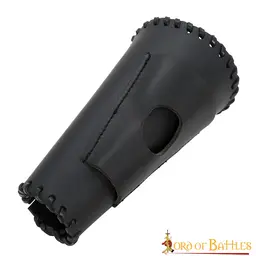 Bracer de cuero con soporte de cuchillo, negro - Celtic Webmerchant