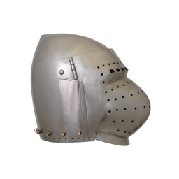 Battle-ready gesloten bascinet - Celtic Webmerchant