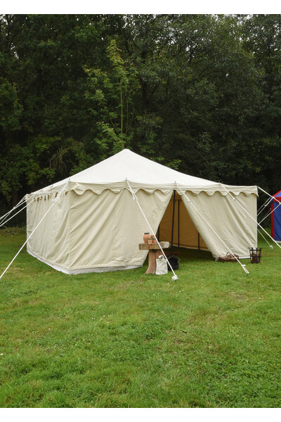 Mittelalterliches Zelt Herold 6 x 6 m, natürliche - Celtic Webmerchant