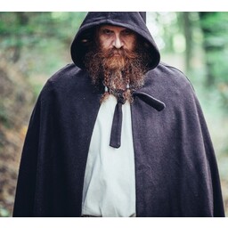 Medieval cloak with hood, brown - Celtic Webmerchant