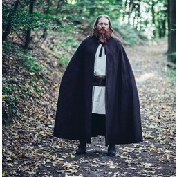 Medieval cloak with hood, brown - Celtic Webmerchant