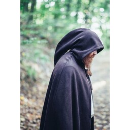 Medieval cloak with hood, brown - Celtic Webmerchant