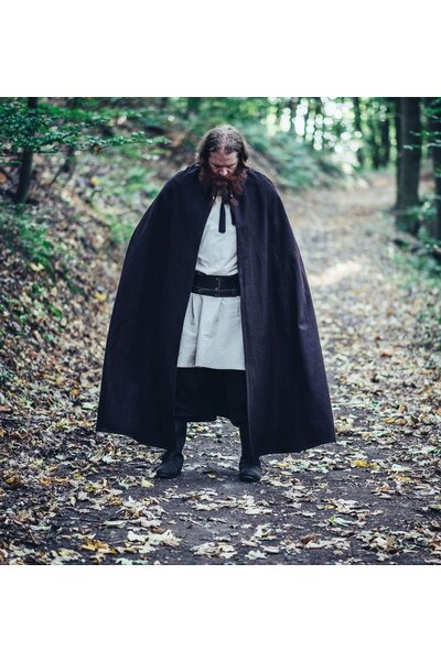 Cape médiévale à capuche, marron - Celtic Webmerchant