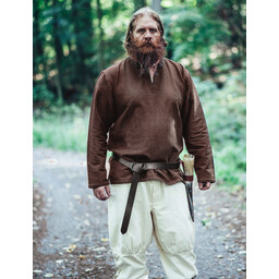 Viking tunika Hans, brązowy - Celtic Webmerchant