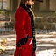 Cappotto pirata in velluto, nero-rosso - Celtic Webmerchant