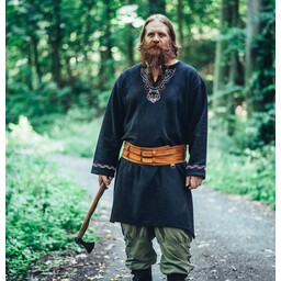 Viking tunic wolf Fenrir, black - Celtic Webmerchant