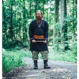 Viking tunic wolf Fenrir, black - Celtic Webmerchant