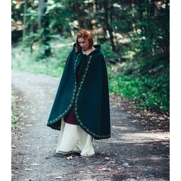 manteau de laine Ceridwen, vert - Celtic Webmerchant