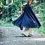 Wool cloak Ceridwen, blue - Celtic Webmerchant