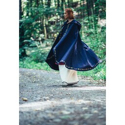 Wool cloak Ceridwen, blue - Celtic Webmerchant