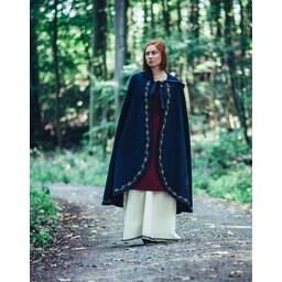 Wool cloak Ceridwen, blue - Celtic Webmerchant