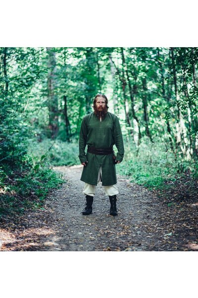 Lang Viking tunika Hvitserk, grøn - Celtic Webmerchant