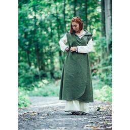 Vestido cruzado Thyra, verde - Celtic Webmerchant