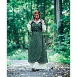 Vestido cruzado Thyra, verde - Celtic Webmerchant