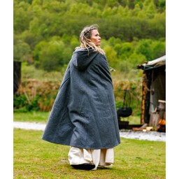 Wool cloak Felis, grey - Celtic Webmerchant