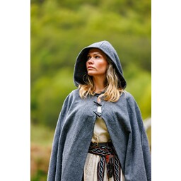 Wool cloak Felis, grey - Celtic Webmerchant
