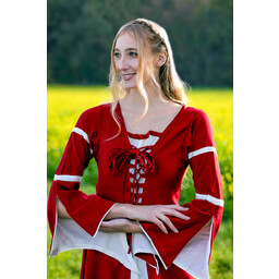 Dress Eleanora red-white - Celtic Webmerchant