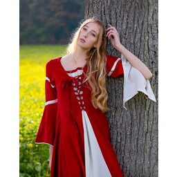 Dress Eleanora red-white - Celtic Webmerchant