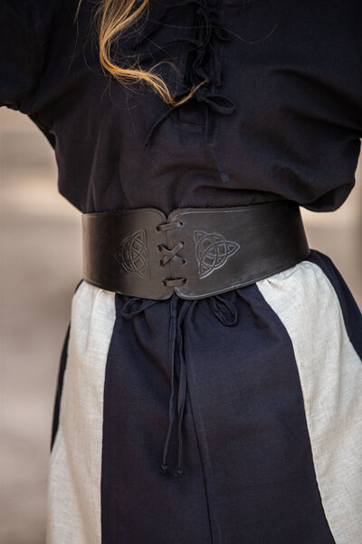 Cintura celtica Shannon, nero - Celtic Webmerchant
