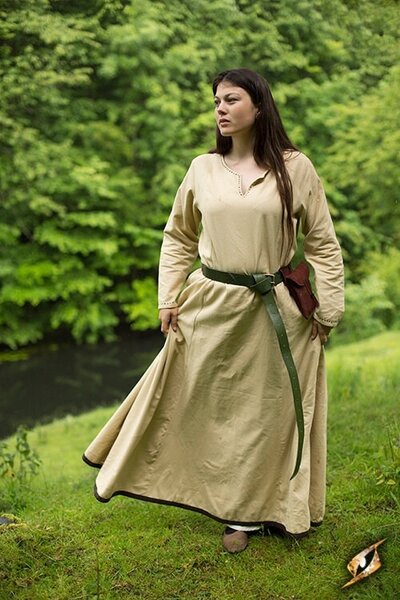 Vestido básico, beige / marrón. - Celtic Webmerchant