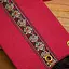 Ceinture en tissu Jeanne - Rouge / roses rouges - Celtic Webmerchant