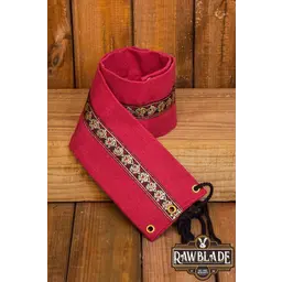 Ceinture en tissu Jeanne - Rouge / roses rouges - Celtic Webmerchant