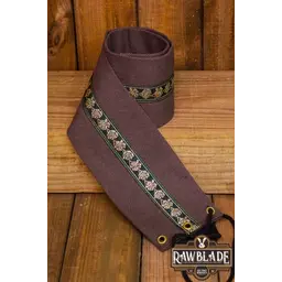 Ceinture en tissu Jeanne - Marron / roses vertes - Celtic Webmerchant