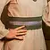 Rawblade Jeanne fabric belt - White / silver - Celtic Webmerchant