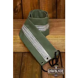 Jeanne fabric belt - White / silver - Celtic Webmerchant