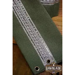 Jeanne fabric belt - White / silver - Celtic Webmerchant