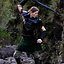 Läder skuldra och hals rustning, svartbrun - Celtic Webmerchant
