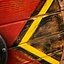 LARP schild Thegn, rood, 70 cm - Celtic Webmerchant