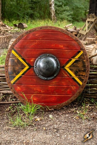 LARP sköld Tegn, röd, 70 cm - Celtic Webmerchant
