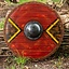 LARP shield Thegn, red, 70 cm - Celtic Webmerchant