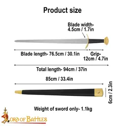 Viking sword Ubbe with scabbard - Celtic Webmerchant