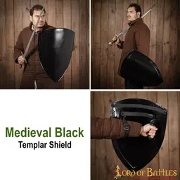 Medieval kite shield dark - Celtic Webmerchant