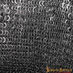 Hauberk con abertura, anillos planos, remaches redondos 9 mm - Celtic Webmerchant