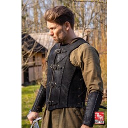 Brigandine met riemen, zwart - Celtic Webmerchant