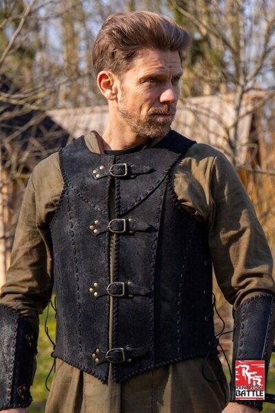 Brygandyna z pasami, czarna - Celtic Webmerchant
