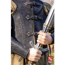 Brigandine met riemen, zwart - Celtic Webmerchant